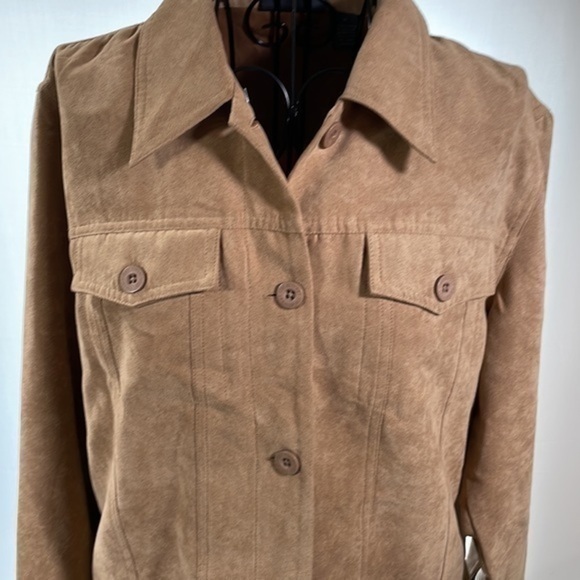 (relativity) | Brown Suede Leather Embroidered Jacket - Picture 5 of 7